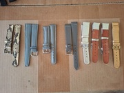 Skórzany Pasek do zegarka 18mm  VINTAGES  szary 