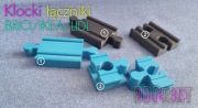 Łączniki 3D do torów kolejki  BRIO /LIDL/IKEA