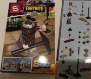 klocki fortnite figurka światła kilof wojna walka war z gry gra
