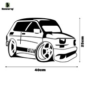 Zestaw Naklejek FIAT 126p - 7 sztuk