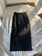 Spódnica maxi długa czarna Wełna Vintage S Retro