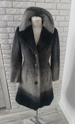 Wełniany ,cieniowany płaszcz premium M
