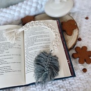Zakładka do książki Liść Boho Makrama