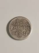 1/2 guldena Wolne Miasto Gdańsk 1923 kopia 