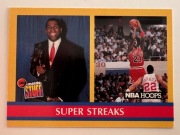 Karta NBA PANINI HOOPS - MICHAEL JORDAN x MAGIC JOHNSON - SUPER STREAKS