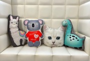 Nowe poduszki dekoracyjne – lama, koala, kotek, żyrafa 
