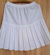 Spódniczka biała plisowana