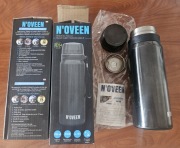 2x Termos turystyczny butelka termiczna noveen tb620 700ml Grey Transparent