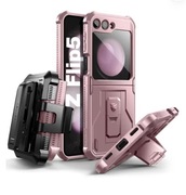 Etui Dexnor Full-Body Rugged Case do Samsung Galaxy Z Flip 5 5G (różowe)