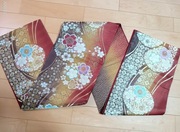 Tradycyjny japoński pas obi do kimono bogato zdobiony