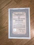 Z60@ OBLIGACJA SZCZECIN 12.1940 NA 1000 RM 