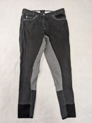 Szare grafitowe spodnie jeździeckie bryczesy by Weber ok. 38 - 40