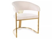 Zestaw 4 Krzeseł Tapicerowanych Crown BLUVEL 22 Jasny Beż Nowe 2+2 Gratis !