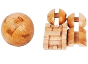 Drewniana układanka, magiczna kulka, łamigłówka, zabawkowa gra inteligencja