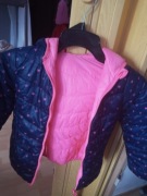 Kurtka dwustronna dla dziewczynki