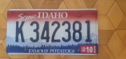 Idaho tablica rejestracyjna usa oryginal