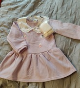 NOWA sukienka ocieplana Cool Club Smyk 98 z kołnierzykiem i rajstopy