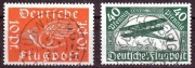 DR, Mi 111-112, seria 2 znaczków stemplowanych bez kleju i podlepki