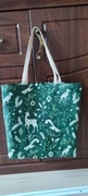 Torba shopper las zwierzęta len 