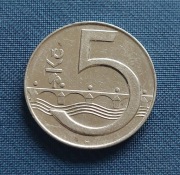 Moneta CZESKA REPUBLIKA 5 KORON 1996