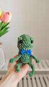 Żabka na szydełku, przytulanka handmade 