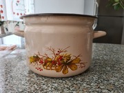 Stary garnek emaliowany prl emalia olkusz 1907