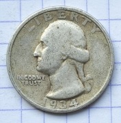 01459 USA 25 centów QUARTER 1934 srebro