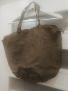 Toreba shoperka khaki skóra H&M