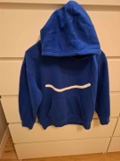 niebieska bluza z kapturem z długim rękawem dziecięca dla chłopca