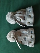 Ciepłe czapki zimowe dla bliźniaków, 12-36 miesięcy