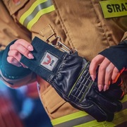 Rękawice strażackie FHR 001 S  skórzane ze ściągaczem 