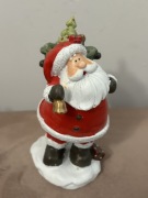 Kula szkło Śnieżna świąteczna śnieg szklana figurka MIKOŁAJ z WORKIEM