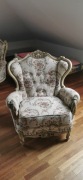 Piękne fotele ludwikowskie z łabędziami