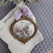 Rustykalna zawieszka vintage – Retro Miś