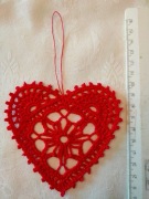 Serca szydełkowe, serduszka szydełkowe - duże 
