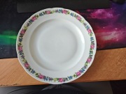 Duży talerz ĆMIELÓW, patera, kwiaty, porcelana, retro