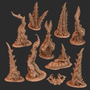 StarCraft Gra Planszowa Bitewna Tabletop Zerg Teren 2 makieta