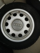 Felgi aluminiowe 5x100 golf IV audi A3 z oponami komplet 195/65/15