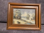 Olej na płótnie w drewnianej ramie. 