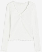 H&M top z kreszowanego dżerseju rozm. 146/152 prawie nowy