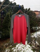 Longsleeve bluzka z długim rękawem czerwona red khaki męska men L/40