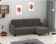 Nowa narożna kanapa Cooper z funkcją spania – uniwersalna, 215x145 cm