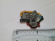 Magnes na lodówkę - 656f. PALANGA Mapa metalowa LITWA