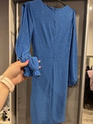 Sukienka niebieska błyszcząca 