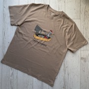 Beżowa bawełniana męska koszulka z krótkim rękawem t-shirt Jack&Jones XL