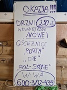 Drzwi wewnętrzne nowe