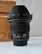 Nikon Nikkor 20mm f/1.8 G AF-S ED Szerokokątna jasna stałka do FX