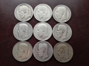 Carska Rosja zestaw srebrnych rubli 