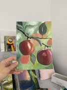 Obraz olejny „jabłka”