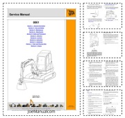 JCB 8061 Excavator Service Manual Instrukcja serwisowa schematy 9813/1750
